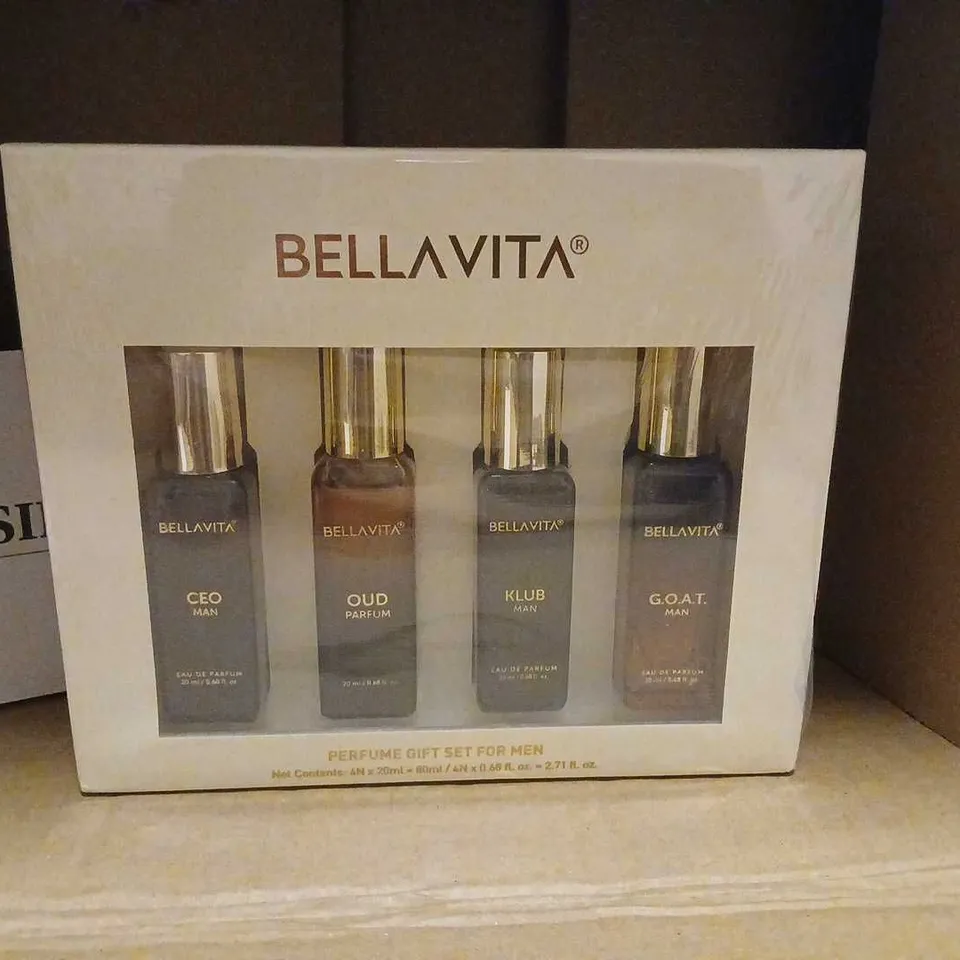 BELLAVITA PERFUME GIFT SET FOR MEN – BOXED, FOUR BOTTLES