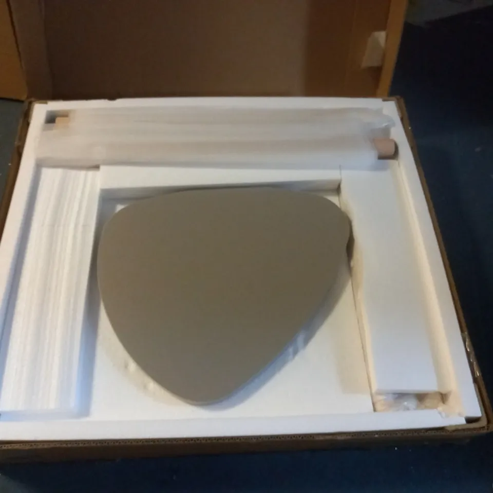 BOXED UNBRANDED THREE TIER COFFEE TABLE - GREY