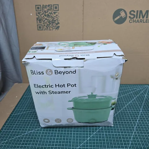 BLISS & BEYOND ELECTRIC HOT POT WITH STEAMER
