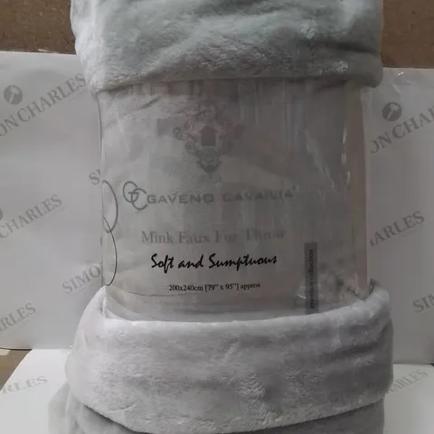BRAND NEW GAVENO CAVAILIA MINK FAUX FUR THROW 200X240CM