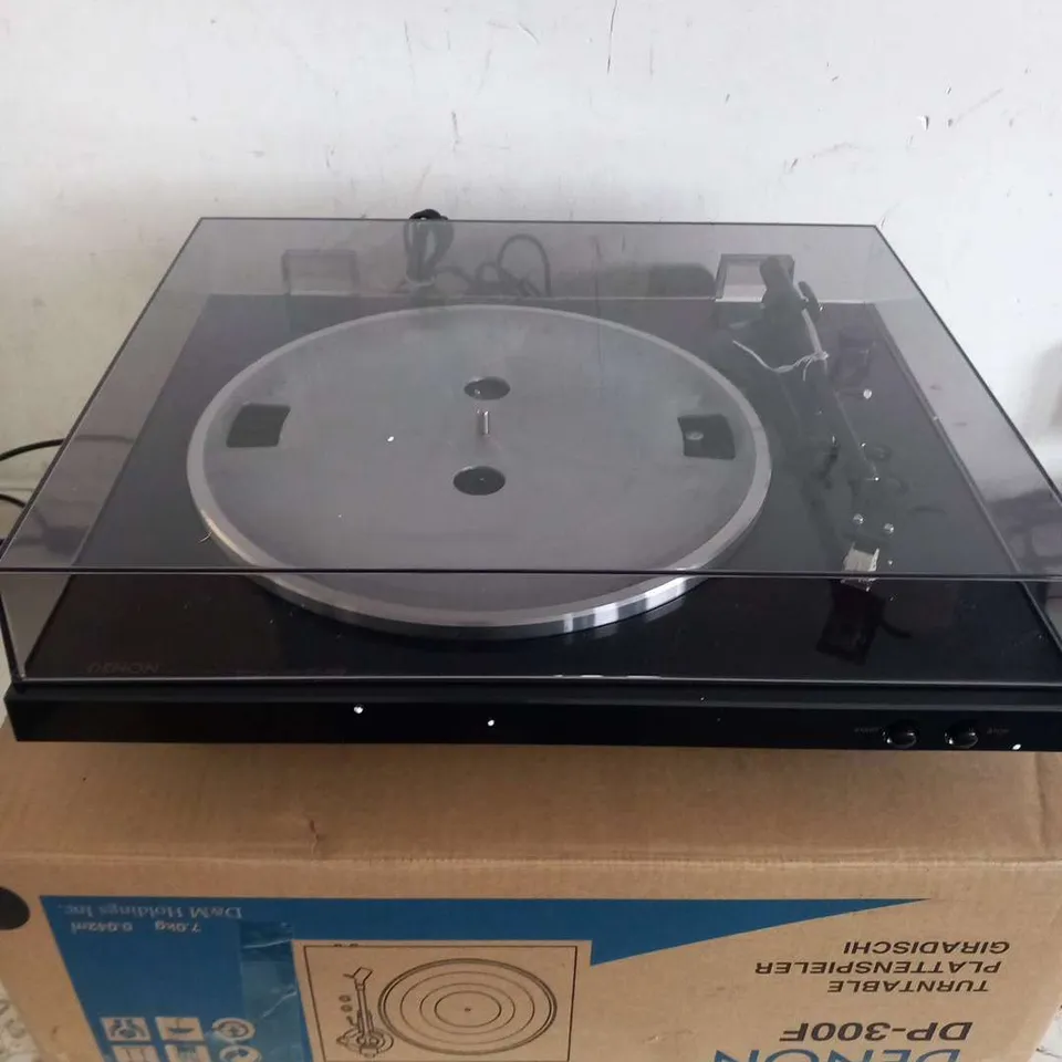 DENON DP300 BLACK RSEXC HIFI TURNTABLE - COLLECTION ONLY