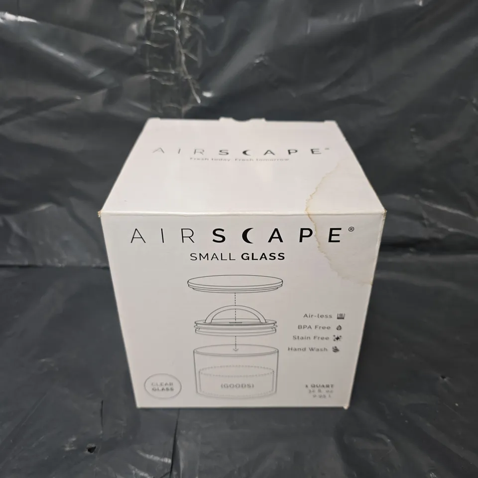 BOXED AIRSCAPE SMALL GLASS COFFEE CONTAINER 
