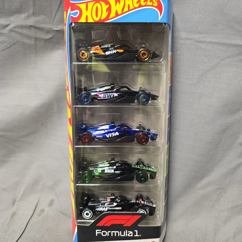 HOT WHEELS FORMULA 1 5-CAR SET – BLISTER PACK (2024)