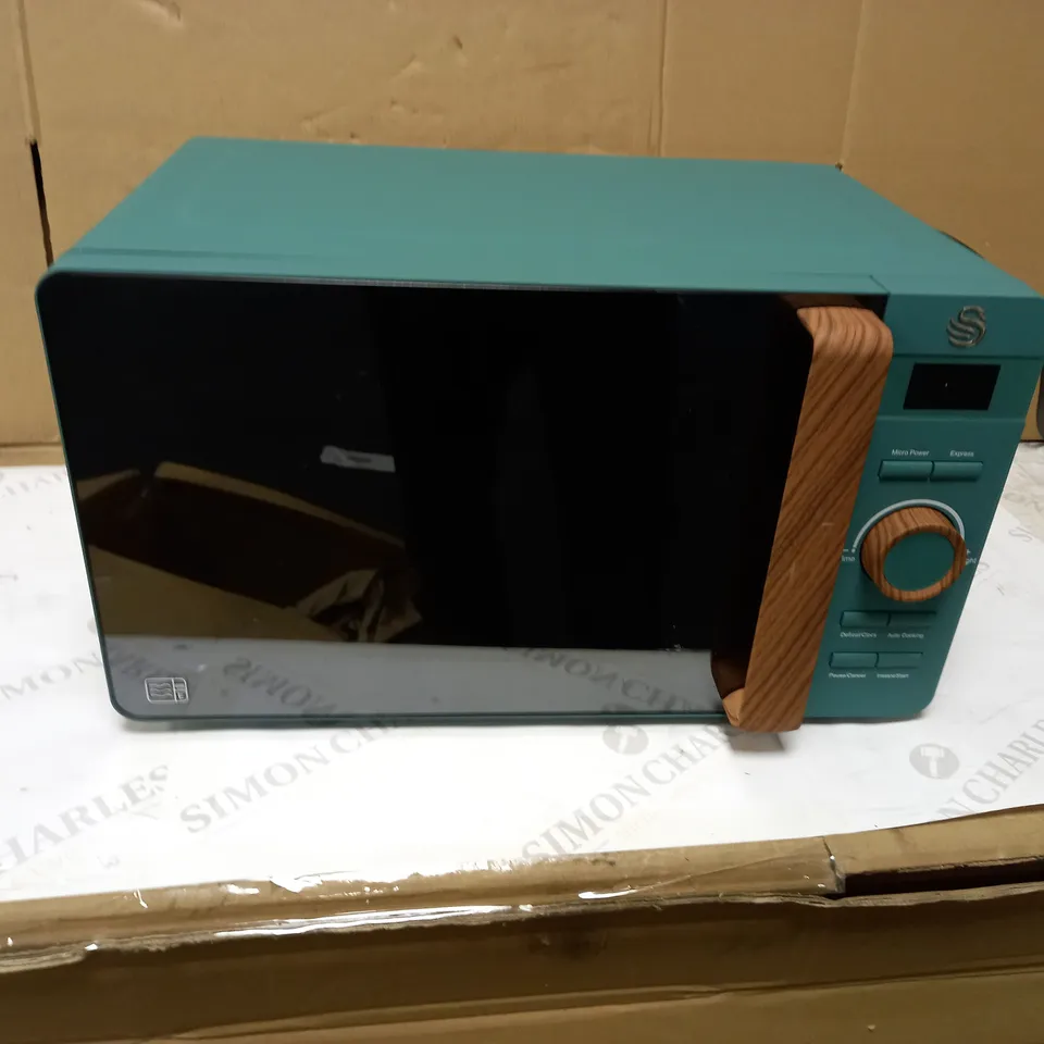 SWAN 20L NORDIC DIGITAL MICROWAVE, 800W, PINE GREEN