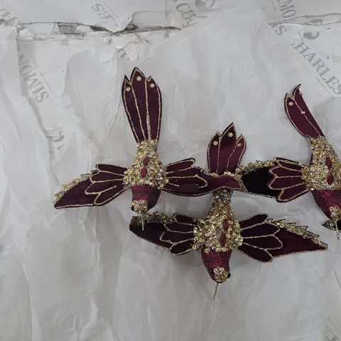 4 CLIP BIRD DECO REGHAL