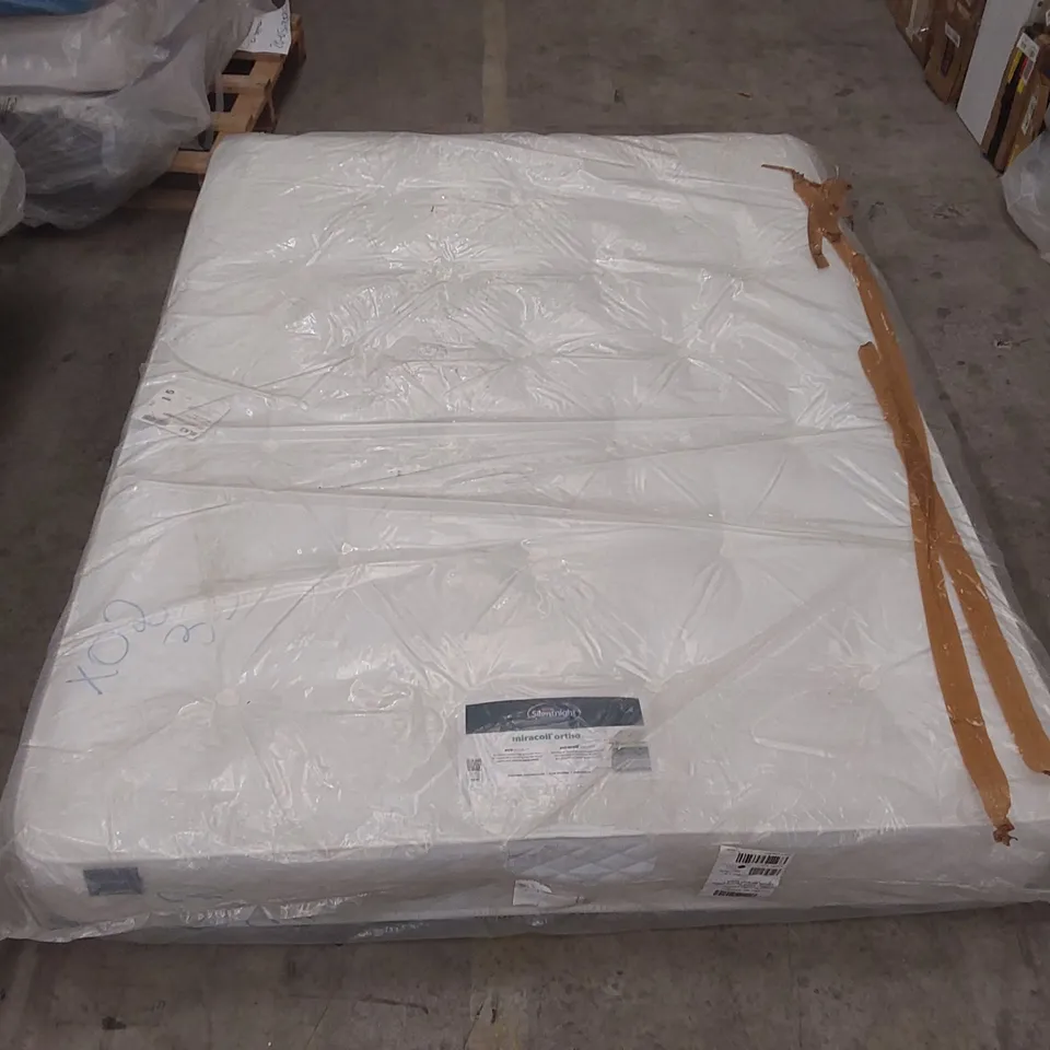 QUALITY BAGGED SILENTNIGHT PIPPA SPRUNG ORTHO 150CM MIRACOIL MATTRESS 