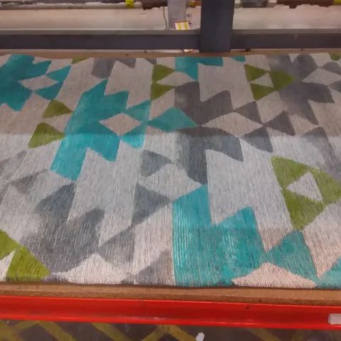 EKOHALI SM 11 RUG - BEIGE / AQUA