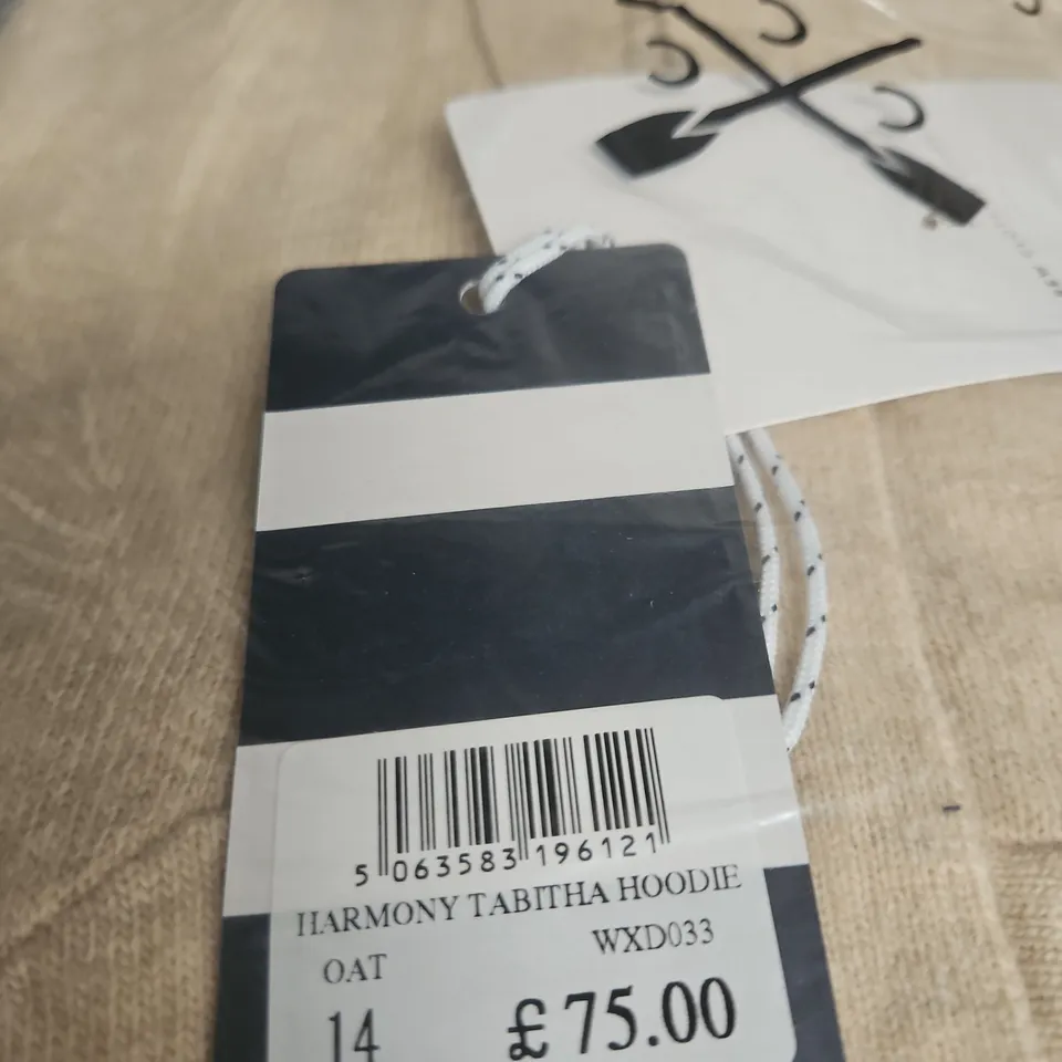  HARMONY TABITHA HOODIE – OAT, CREW CLOTHING COMPANY - UK 14