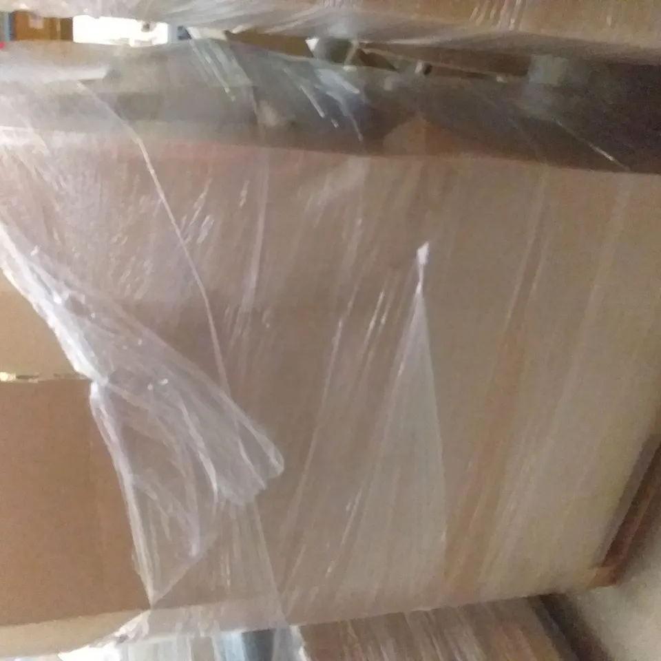 PALLET OF ASSORTED ITEMS INCLUDING KIDS PLAY MAT, BOSU BALL, LED BATHROOM MIRROR, MAHOGANY POSTER HANGER, BABY BLANKET SET