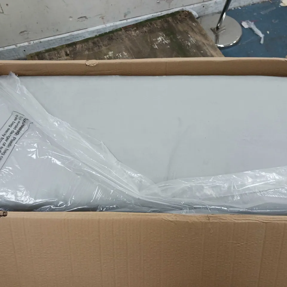 BOXED ALISON CORK VELVET NESTABLE STORAGE OTTOMAN, DOVE GREY [COLLECTION ONLY]