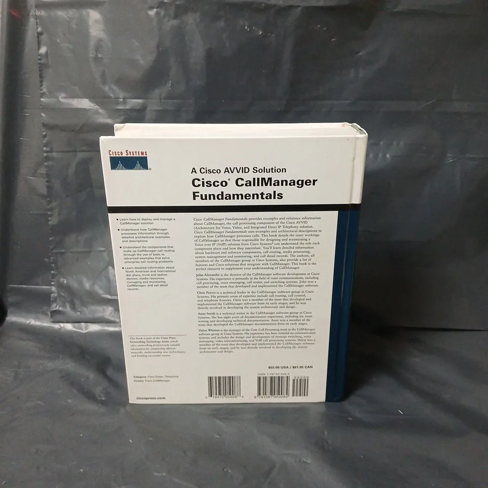 CISCO CALLMANAGER FUNDAMENTALS: A CISCO AVVID SOLUTION HARDBACK