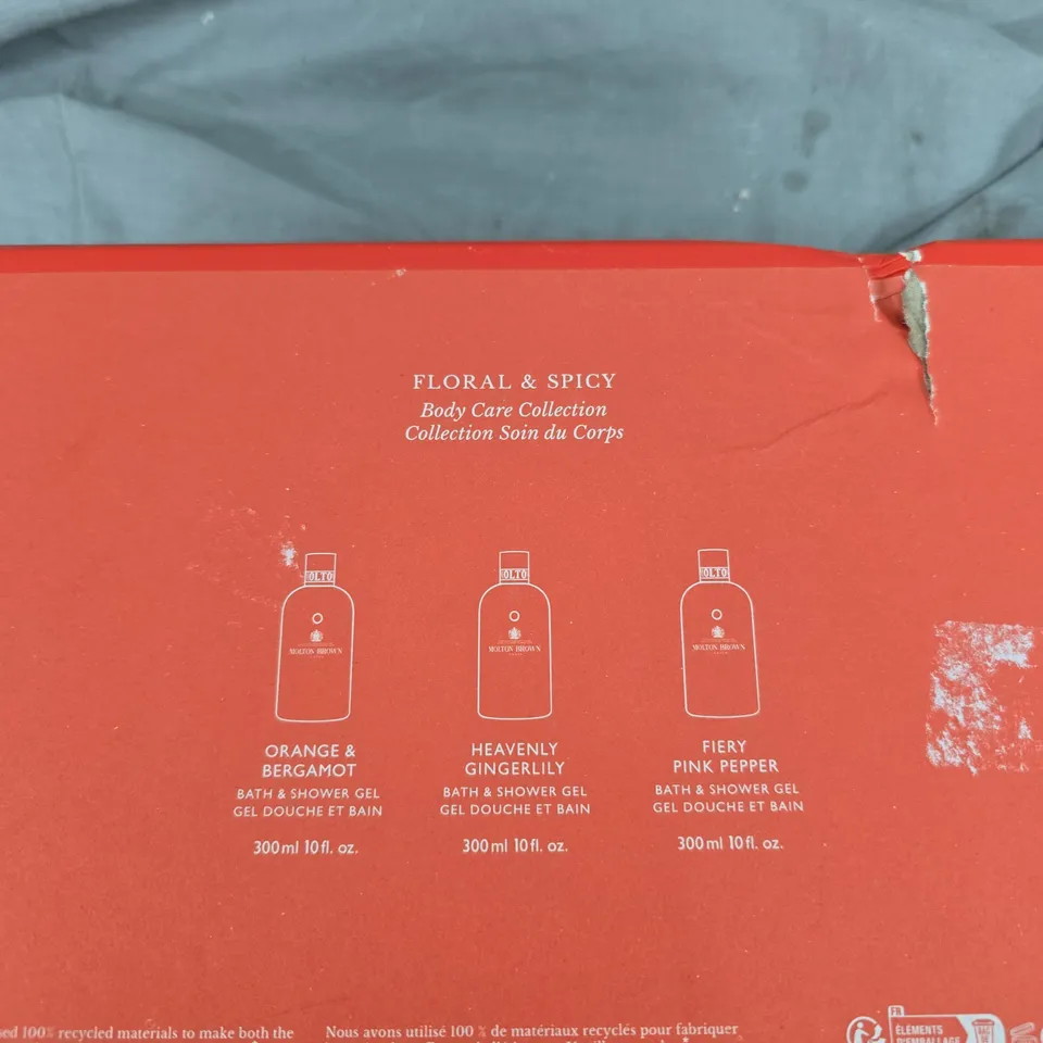 MOLTON BROWN FLORAL & SPICY BODY CARE COLLECTION GIFT SET – 3 X BATH & SHOWER GEL