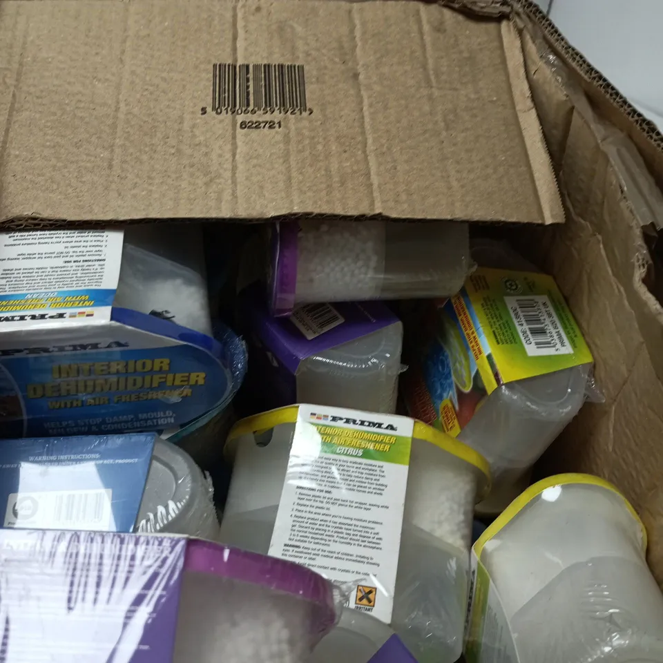 BOX OF APPROXIMATELY 18 ASSORTED PRIMA INTERIOR DEHUMIDIFIERS