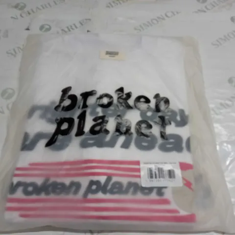 BAGGED BROKEN PLANET BRIGHTER DAYS ARE AHEAD T-SHIRT - SMALL