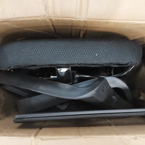 BOXED BLACK OFFICE CHAIR ON WHEELS