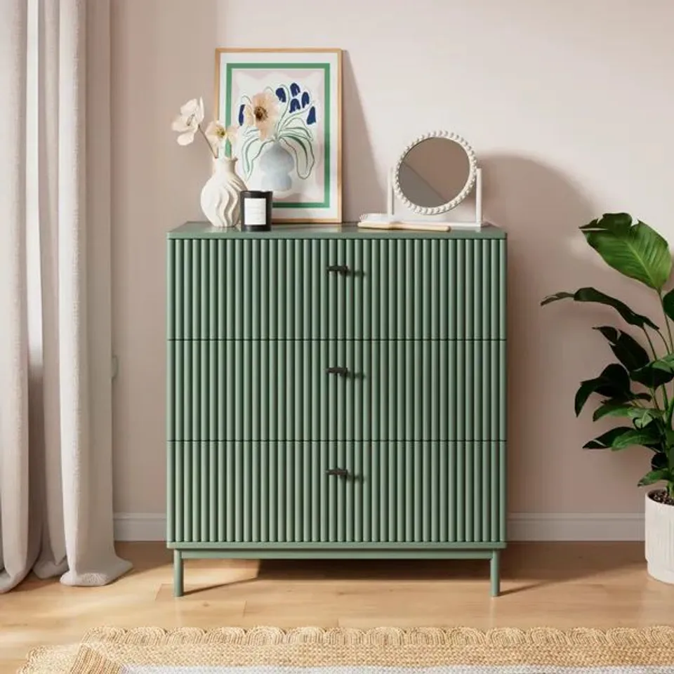 BOXED ELSIE 3 DRAWER CHEST - LILYPAD (1 BOX)