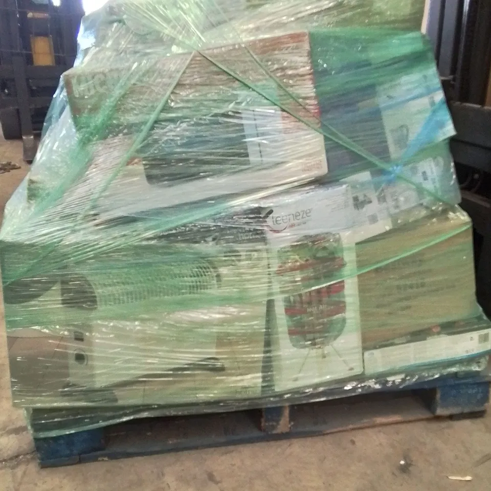 PALLET CONTAINING A LARGE QUANTITY OF ELECTRICAL ITEMS TO INCLUDE;MICROWAVE,KETTLE,OIL FILLED RADIATOR,STEAM CLEANER INDUCTION HOB