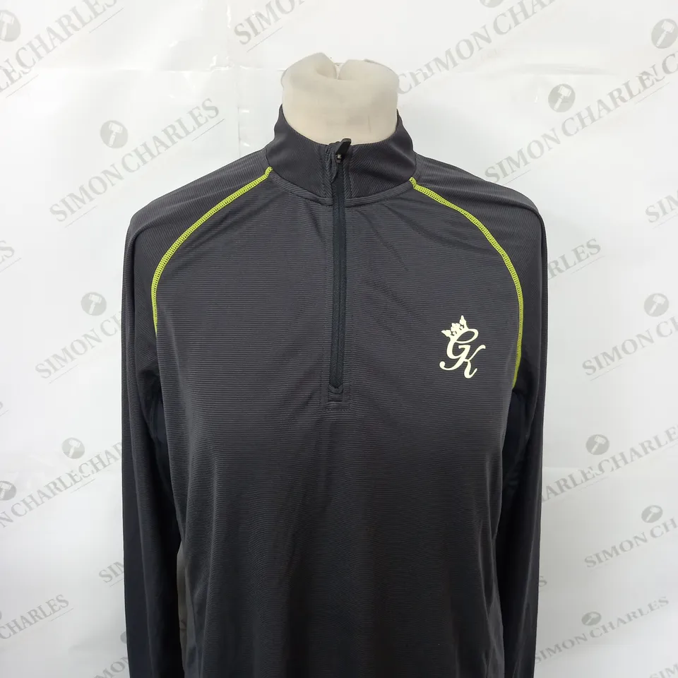 GYMKING 1/4 ZIP TRAINING TOP SIZE M