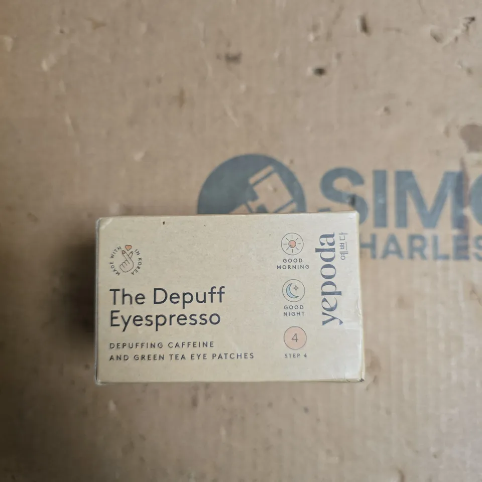 THE DEPUFF EYESPRESSO EYE PATCHES – DEPUFFING CAFFEINE & GREEN TEA