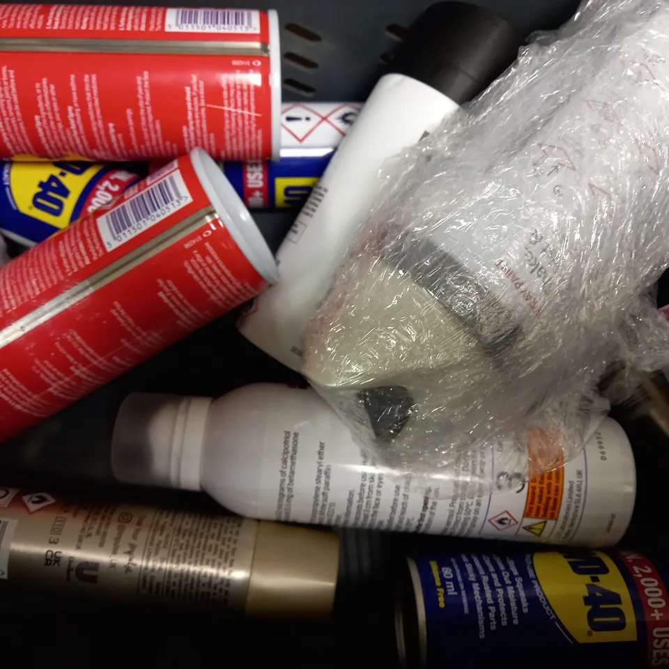 BOX OF APPROX 12 ASSORTED AEROSOLS TO INCLUDE RE-TAK ADHESIVE SPRAY, NIVEA DEODORANT, DEEP HEAT RELIEF SPRAY, ETC