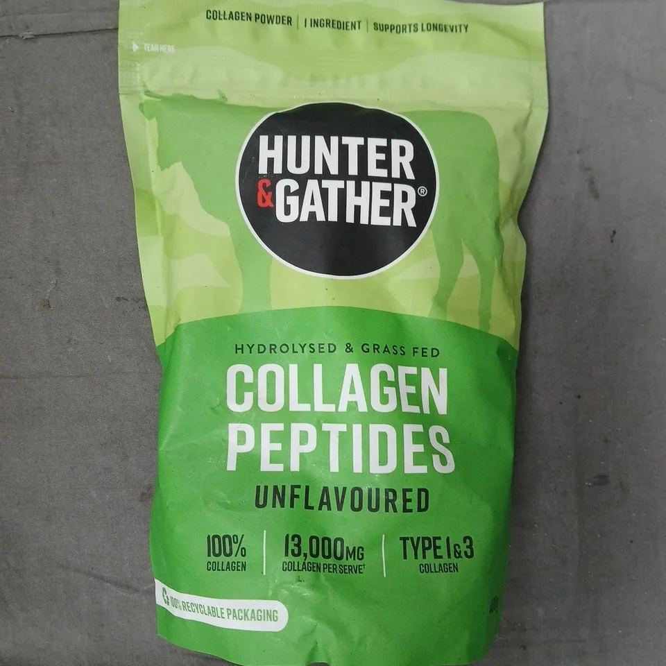 HUNTER & GATHER HYDROLYSED & GRASS FED COLLAGEN PEPTIDES (400G)
