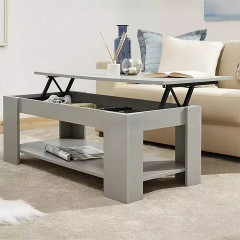 BOXED GFW LIFT UP TOP COFFEE TABLE GREY