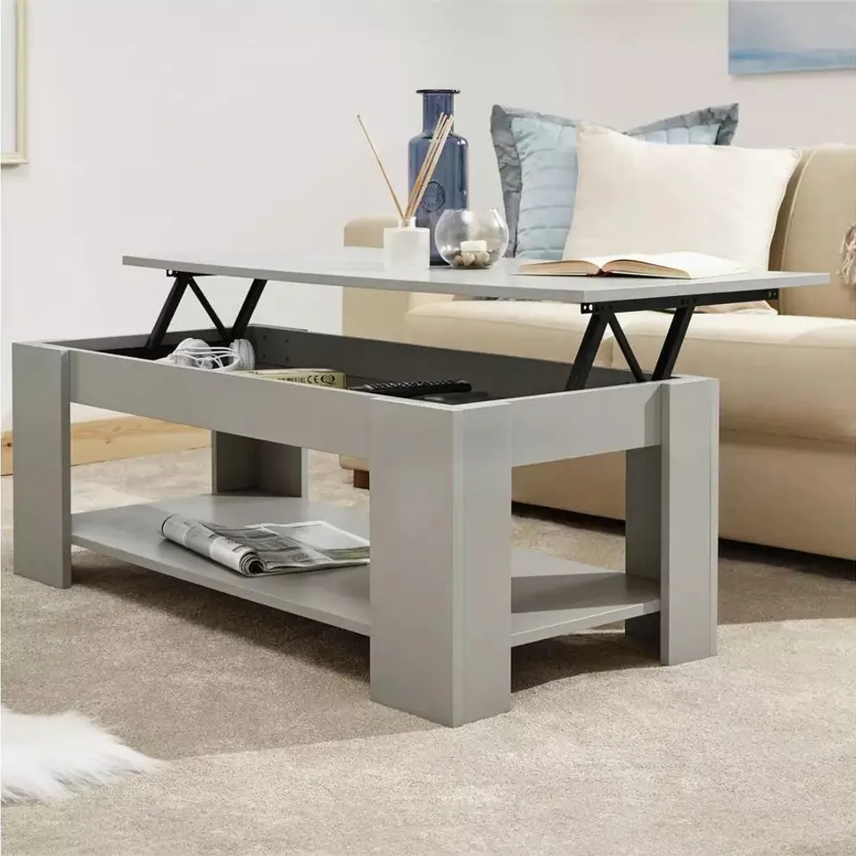 BOXED GFW LIFT UP TOP COFFEE TABLE GREY
