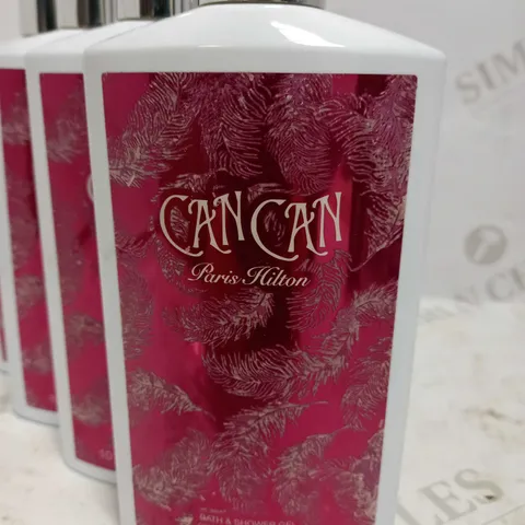 PARIS HILTON CAN CAN BATH AND SHOWER GEL 300ml X4