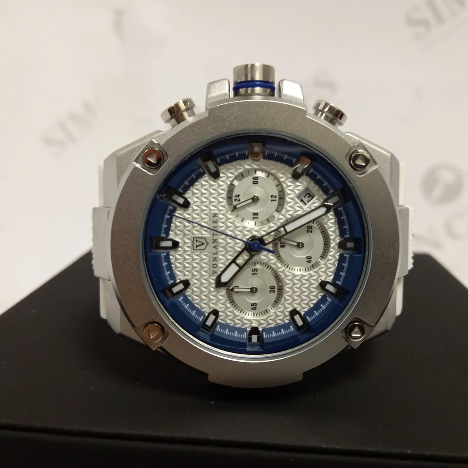 VONLANTHEN CHRONOGRAPH RUBBER STRAP WATCH