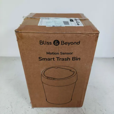 BOXED BLISS & BEYOND MOTION SENSOR SMART TRASH BIN