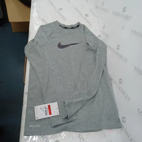 NIKE SWIM WOMENS LARGE TOP GREY 