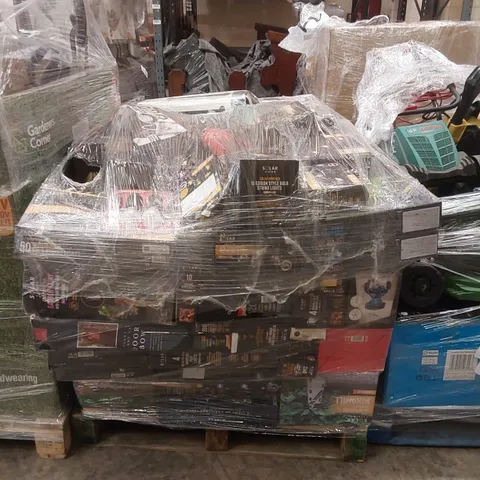 PALLET CONTAINING A LARGE ASSORTMENT OF UNCHECKED ELECTRICAL PRODUCTS INCLUDING: STRING LIGHTS, RC DRONES, RC STUNT VEHICLE ECT