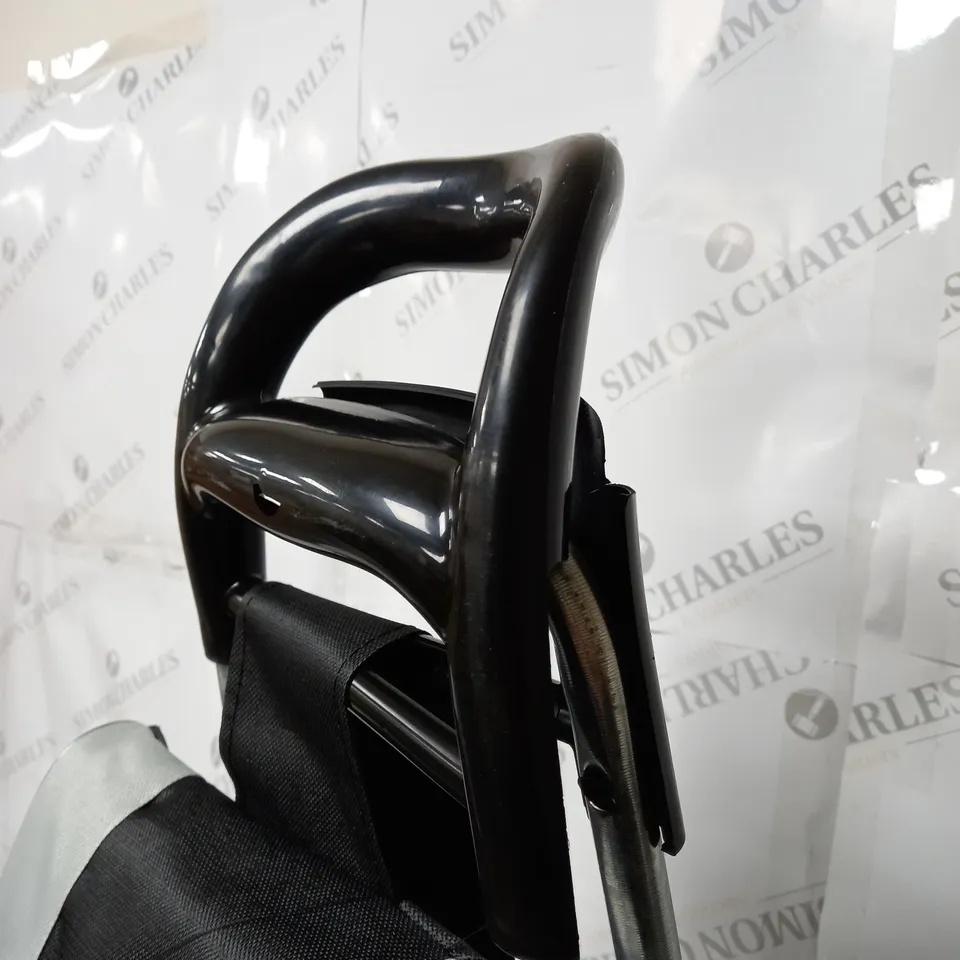 BLACK AND GREY STORAGE TROLLEY 