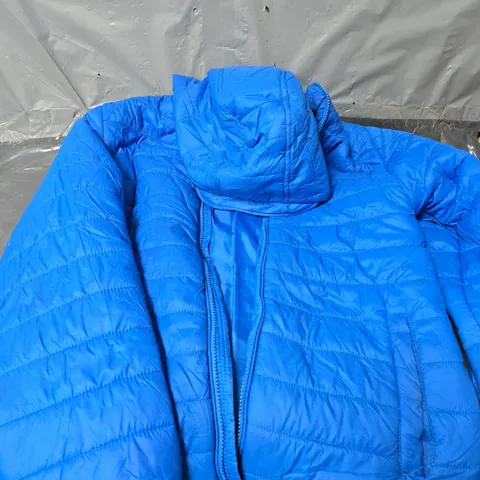 US POLO ASSOCIATION KIDS QUILTED HOODED JACKET - BLUE - AGED 14-15