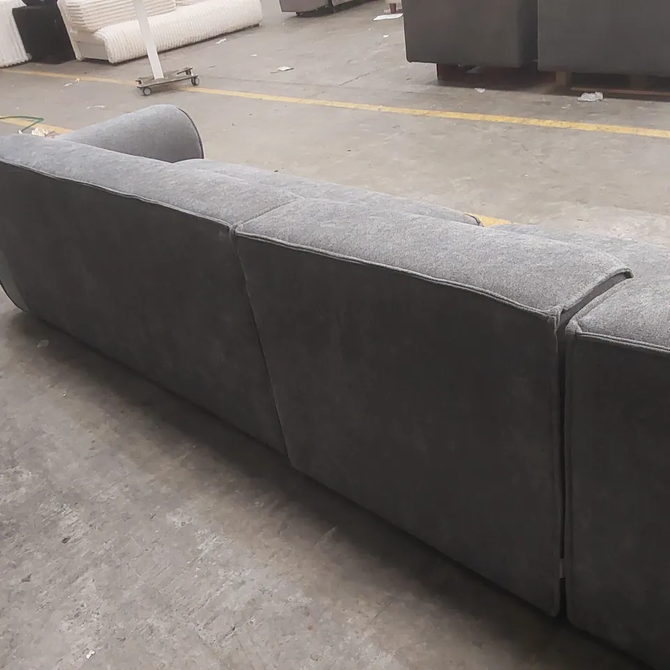 QUALITY DESIGNER FABRIC UPHOLSTERED FLEX FELIX 6 SEATER CORNER SOFA