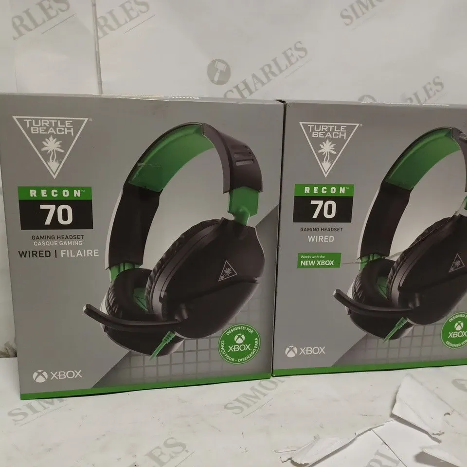 LOT OF 2 TURTLE BEACH RECON 70 XBOX HEADSET WIRED