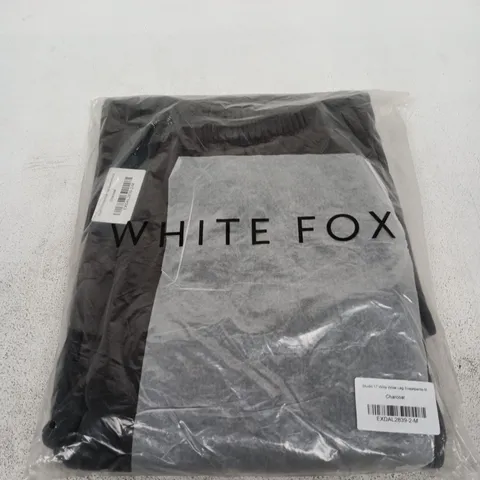 WHITE FOX STUDIO 17 WILLA WIDE LEG SWEATPANTS β CHARCOAL, UK SIZE M