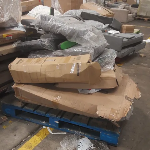 PALLET CONTAINING A LARGE QUANTITY OF ASSORTED FURNITURE PARTS ECT