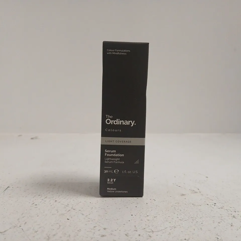 THE ORDINARY SERUM FOUNDATION – LIGHT COVERAGE, 30ML, MEDIUM YELLOW UNDERTONES