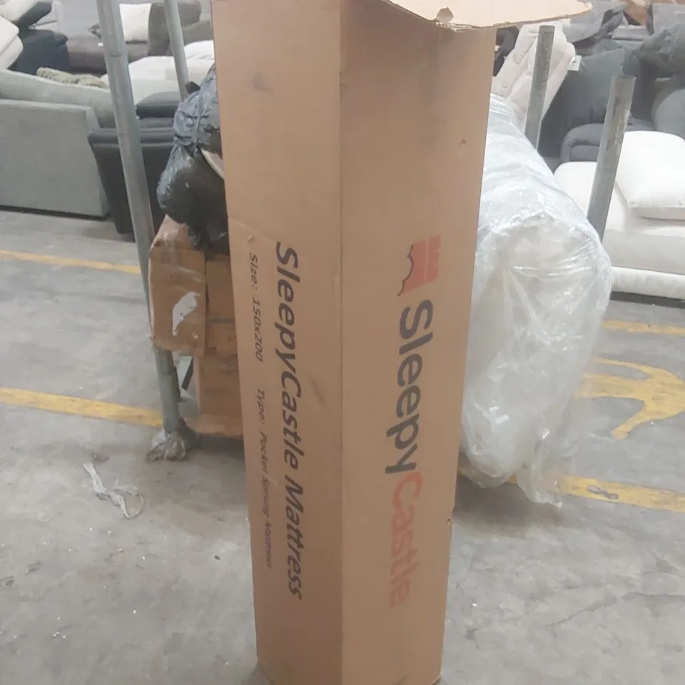QUALITY BOXED AND ROLLED SLEEPYCASTLE POCKET SPRUNG 5' KING SIZE MATTRESS