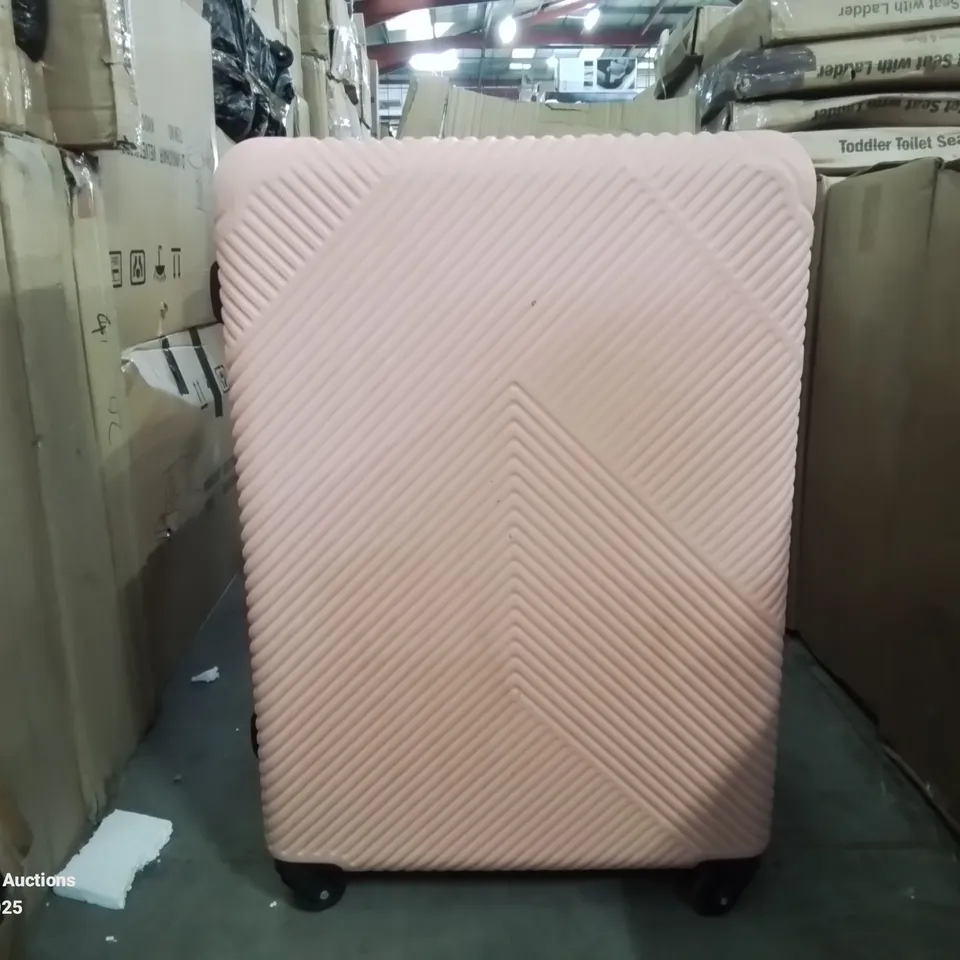 BOXED NEO PINK HARDCASE SUITCASE 