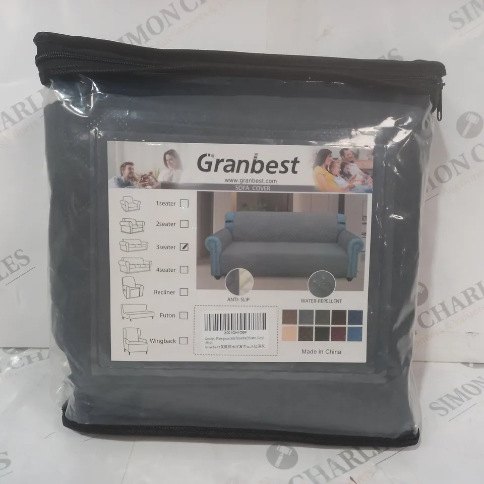 GRANBEST 3 SEATER SOFA COVER IN GREY