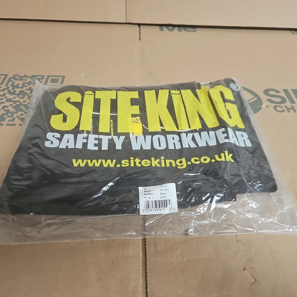 SITEKING SAFETY WORKWEAR – BLACK - SIZE 20R
