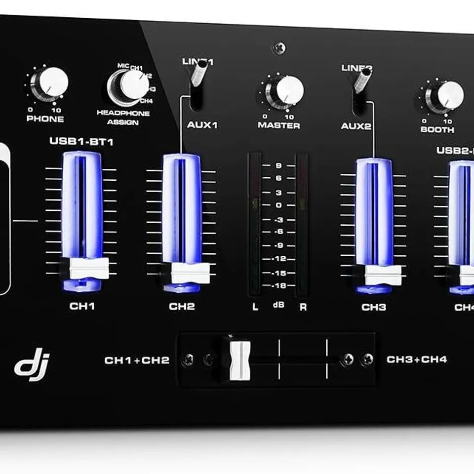 RESIDENT DJ DJ405USB 4-CHANNEL DJ MIXER 