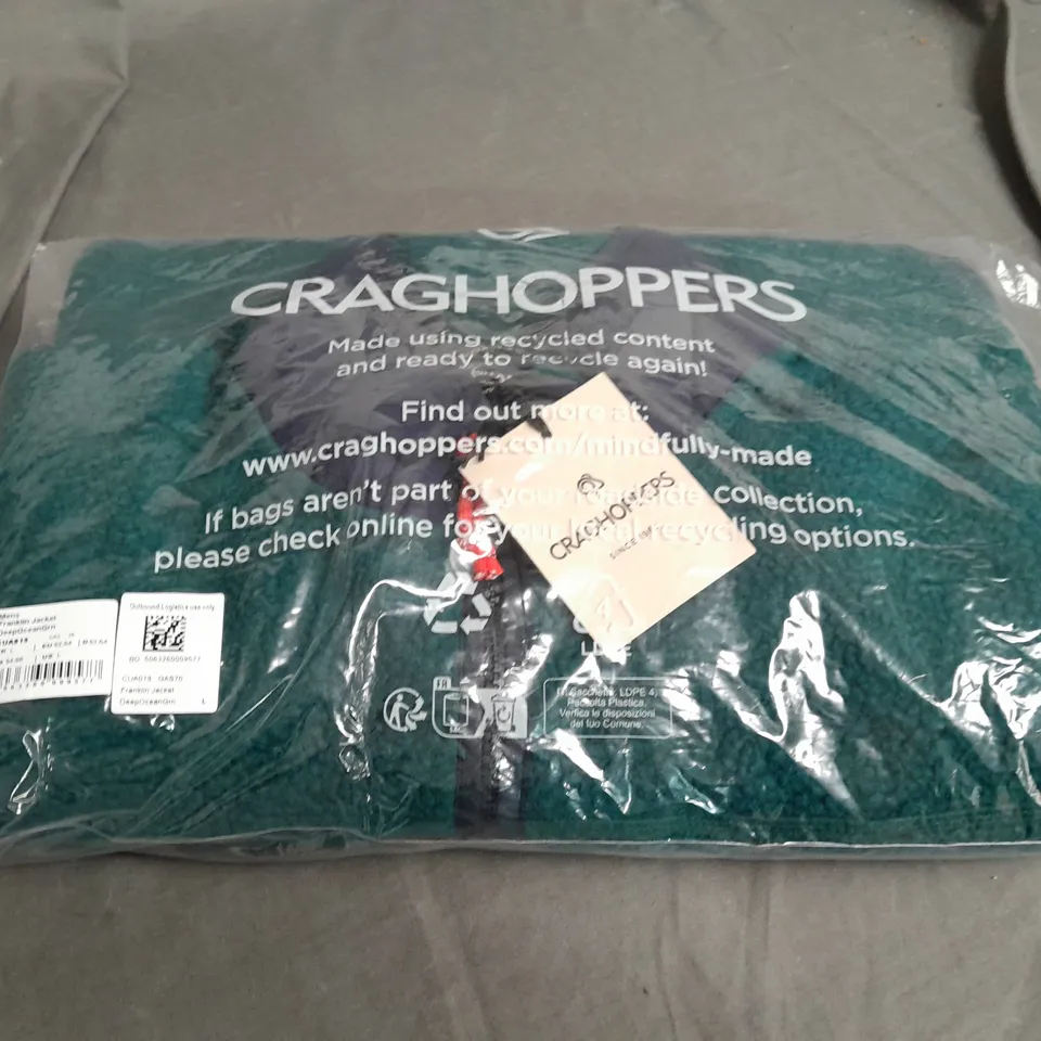 SEALED CRAGHOPPERS MENS FRANKLIN JACKET IN DARK GREEN -UK LARGE