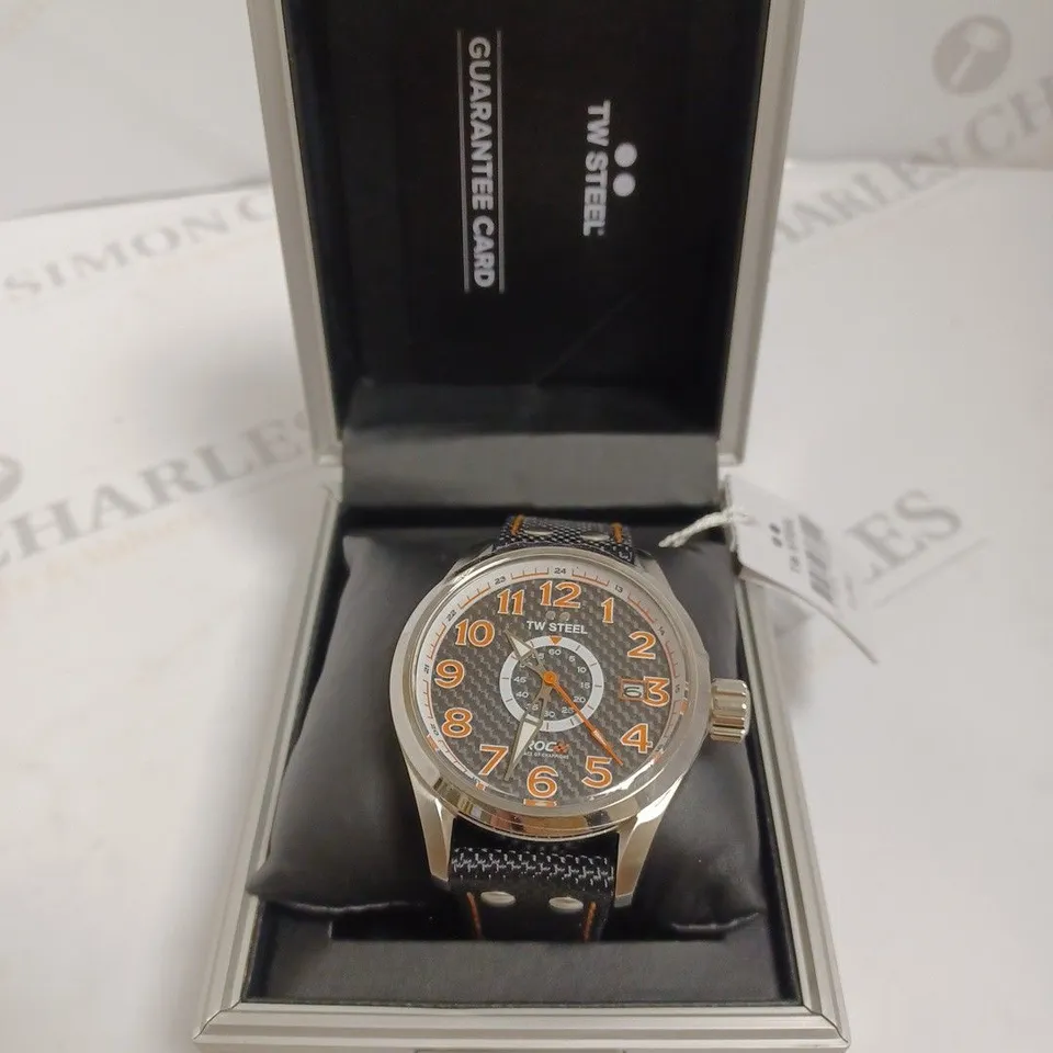 BOXED TW STEEL GENTS RACE OF CHAMPIONS 45MM WATCH - BLACK