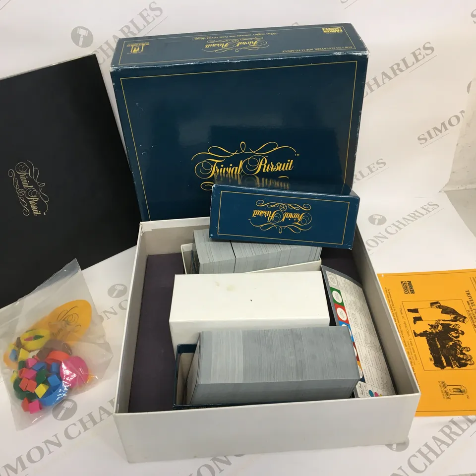 BOXED TRIVIAL PURSUIT REVISED AND UPDATED GAME-GENUS EDITION