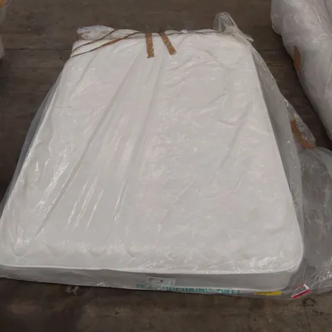 QUALITY BAGGED ROSEBERRY OPEN COIL SMALL DOUBLE 4FT MATTRESS
