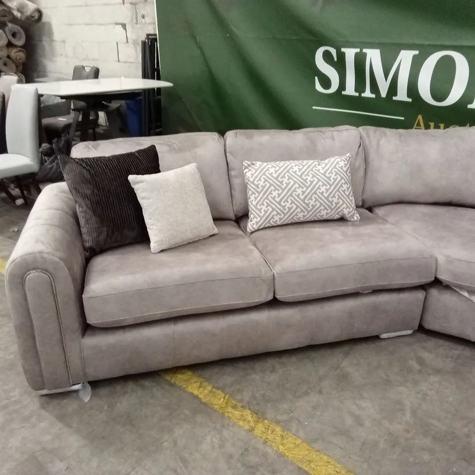 AMARA CORNER GROUP SOFA - STONE RRP £2849