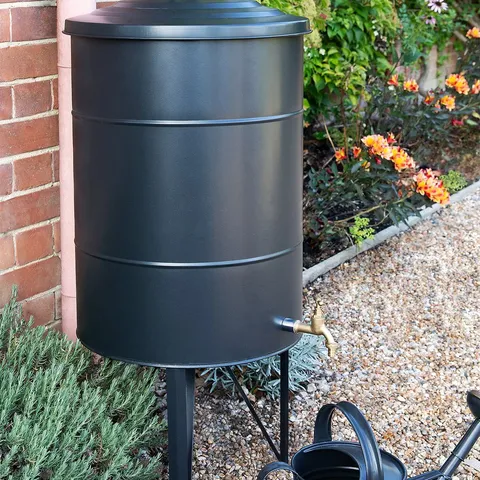 BOXED CLASSIC WATER BUTT 100L CARBON 